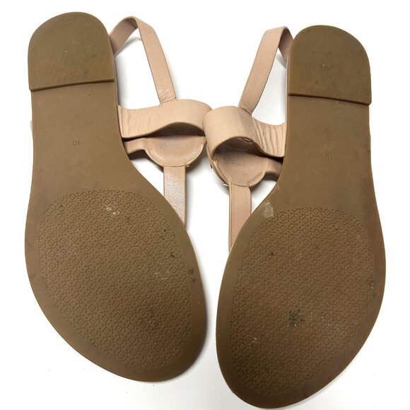 Tory Burch leather T-strap sandals - Picture 4 of 6
